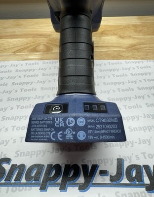 Snap-on Tools NEW POWER BLUE 1/2” Drive 18v Cordless Impact Wrench