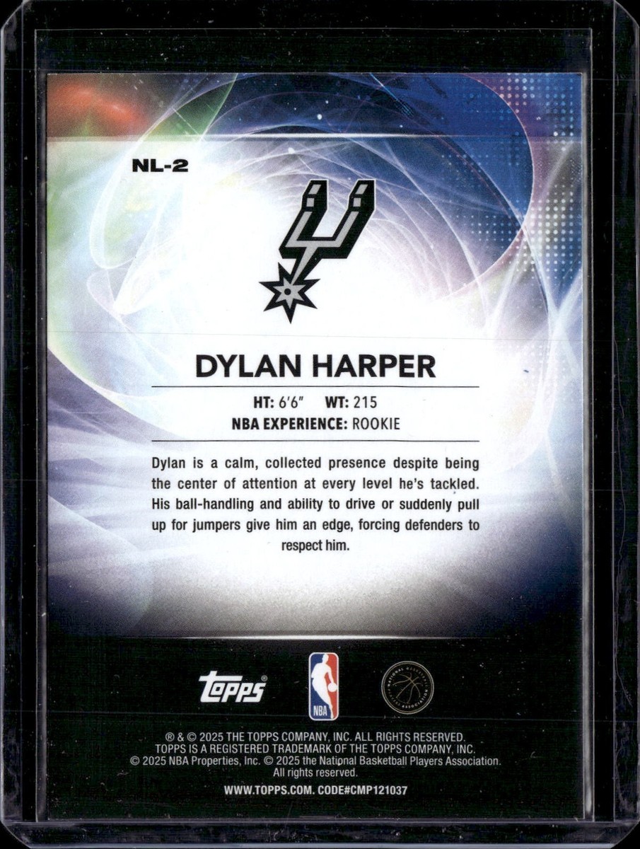 2025-26 Topps #NL-2 Dylan Harper Rookie No Limit Spurs (50E) | eBay