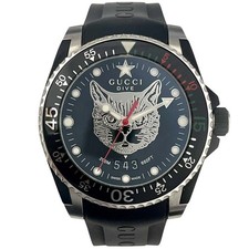 GUCCI Dive 136.3 Black Case Size 40mm Used Watch 10109