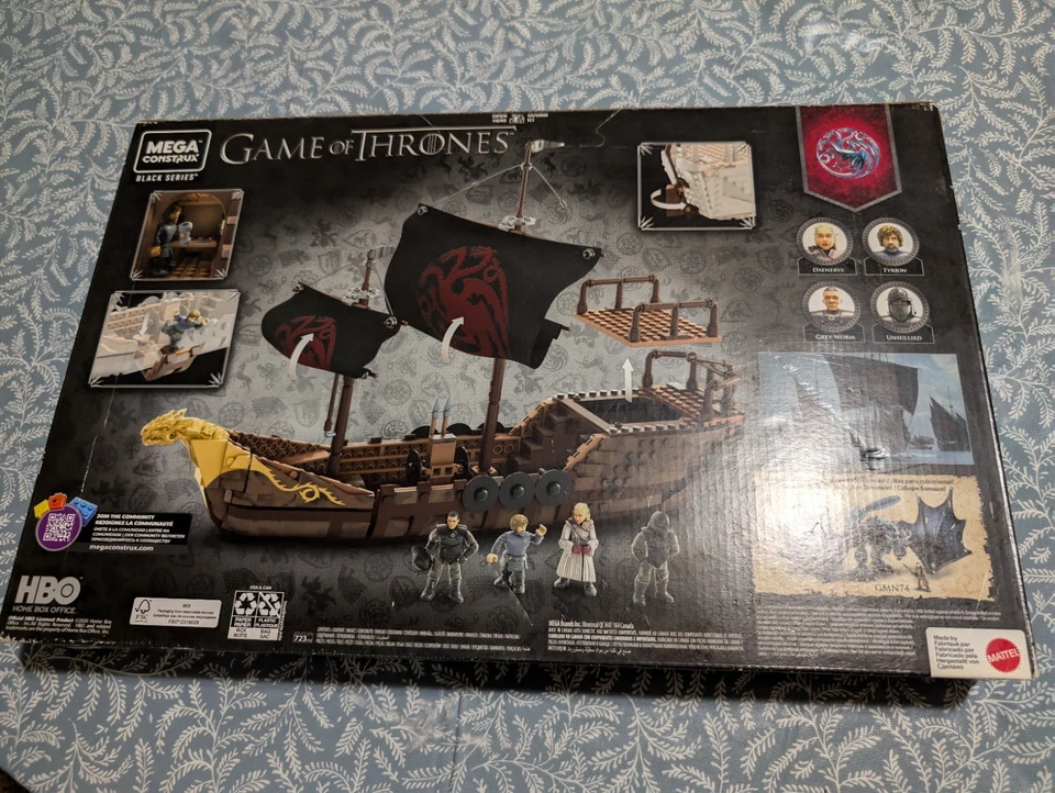Mega Construx Serie Negra Juego de Tronos Targaryen Nave de Guerra Kit de Construcción Foto 3 de 3