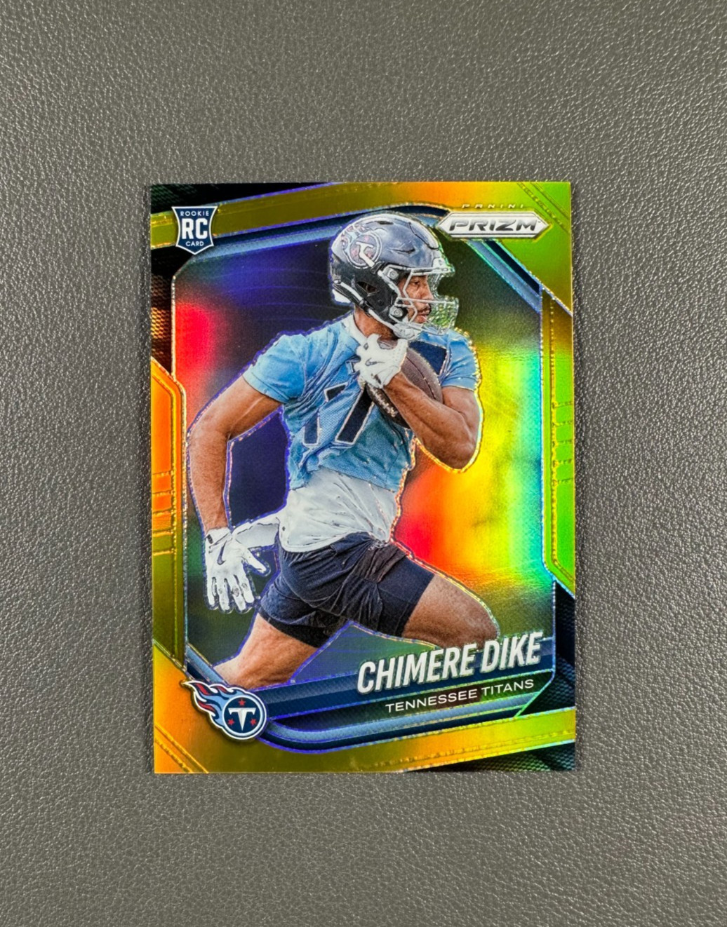 2025 Panini Prizm Chimere Dike 01/10 Rookie Gold Prizm RC #396 BSG