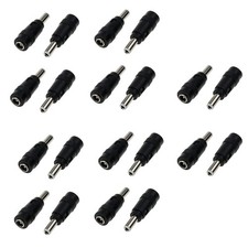 20 PCS DC Power Adapter 5.5x2.5mm Male to 5.5x2.1mm Female Jack Connector