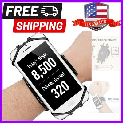 Wristband Phone Holder 360°Rotatable Hiking Biking Running Sports Mobile Phon...