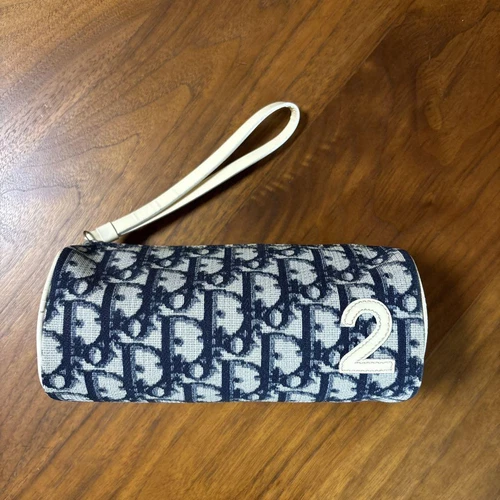 Pochette cosmétique Christian Dior Trotter bleu occasion