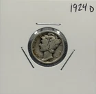 1924 D Mercury Dime, Good, 90% Silver, Extremely Low Mintage! 🔥🔥