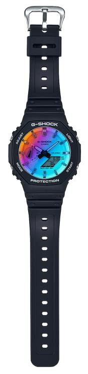 Casio G-Shock Limited Edition Iridescent Color Watch Black Rainbow