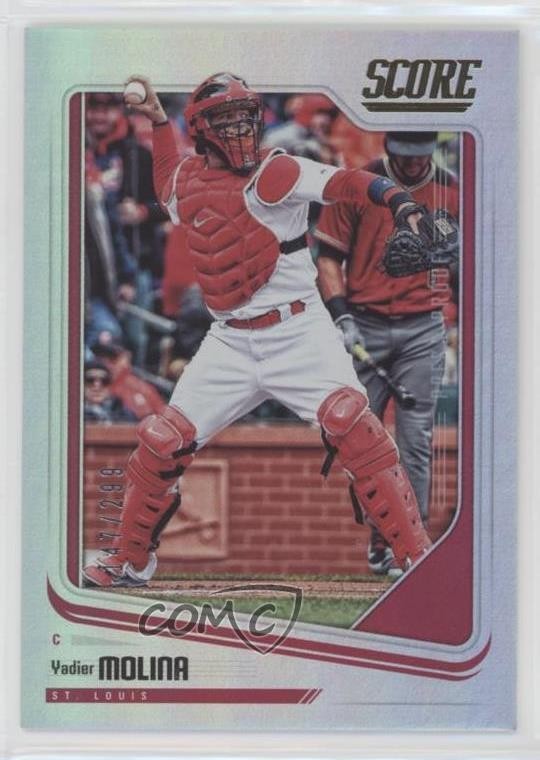 2018 Panini Chronicles Score Press Proof 147/299 Yadier Molina #7 0k0