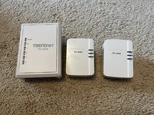 Set of 3 Trendnet Power line Ethernet Adapters: one TPL-405E and two TPL-406E