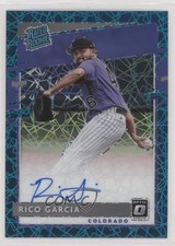 2020 Panini Donruss Optic Teal Velocity Prizm 26/35 Rico Garcia #RRS-RG Auto 1b8