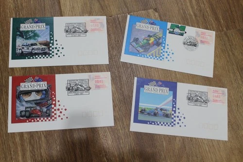 1991 AUSTRALIAN FORMULA 1 GRAND PRIX ADELAIDE SA COVER SET OF 4 - KOALA FRAMA