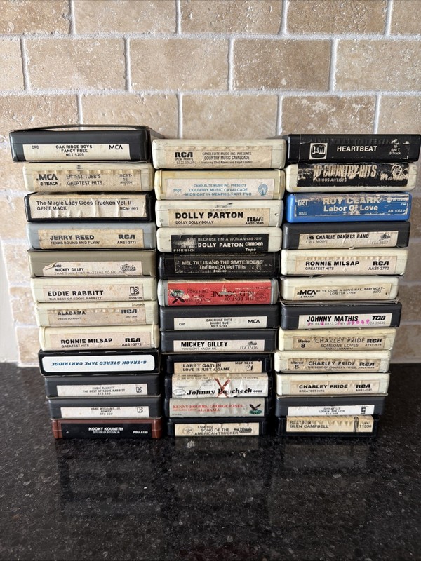 8 track tapes lot (36) Vintage Country Western