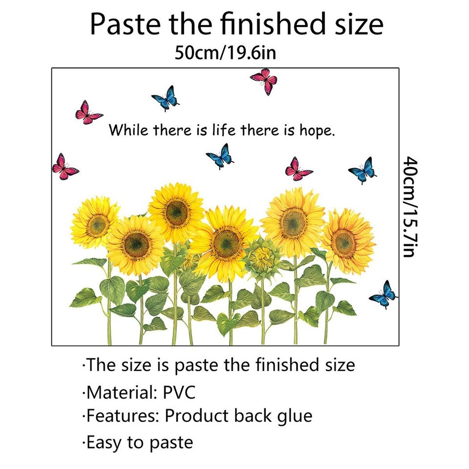 Wall Sticker Living Room Mural Decor Plants Room Wall Waterproof