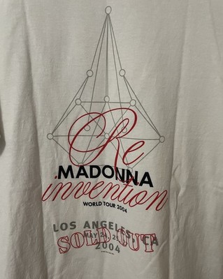 MADONNA RE INVENTION TOUR 2004 Los Angeles Concert T SHIRT Promo