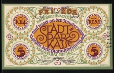 Notgeld Bielefeld 1920, 5 Mark, Kriegsweihnachten, Stadtsparkasse Motiv und his 