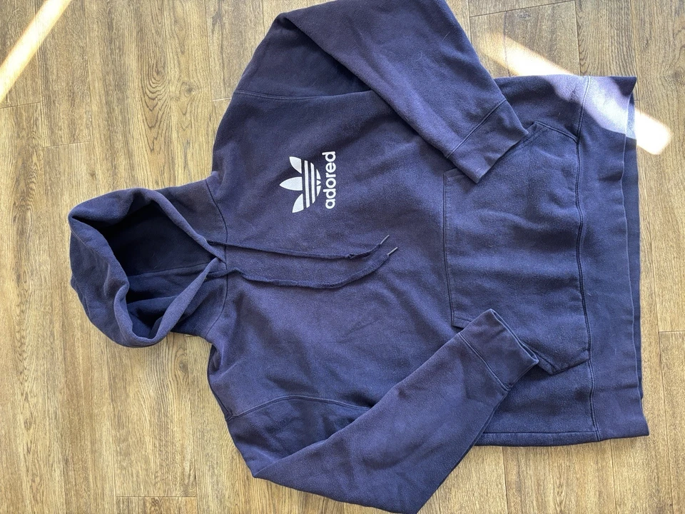 Vintage Stone Roses Adored Hoodie Yellow Large Black - Image 4 of 4