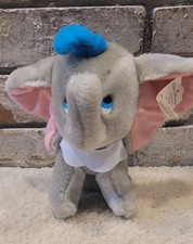 Vintage NWT Disneyland Dumbo Elephant Plush Walt Disney World 8" Stuffed Animal
