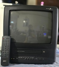Zenith TVA1321 CRT TV/VCR Combo Retro Gaming 13" Monitor Remote - WORKS, but..