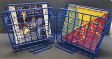 YAFFA (2) Catch-It All Record Magazine Holder Mesh Grid 80s 90s Rack Basic Line