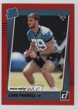 2021 Panini Donruss Rated Rookie Press Proof Red Luke Farrell #307 1t2c