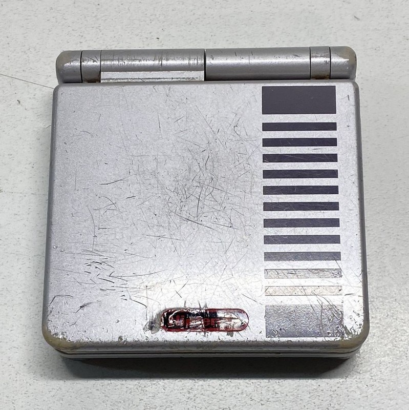 Nintendo Game Boy Advance SP AGS-001 Silver NES Console For Parts