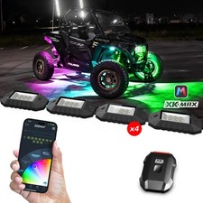 Xkglow Mx-rock-sta Xkmax Rgbw Addressable Led Rock Light Kit 4pc Color Chasing Xkglow Mx-rock-sta Xkmax Rgbw Addressable Led Rock Light Kit 4pc Color Chasing
