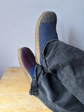 Haflinger Grizzly Wool Geometric Clogs Sleepers EU 38 US 8