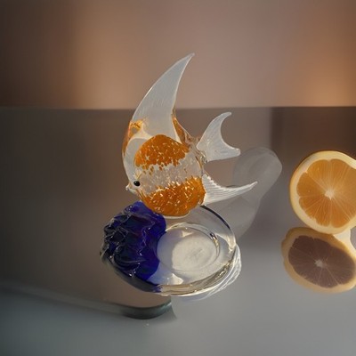 Partylite Teelichthalter - Glas Fisch - Teelicht hinter Glas
