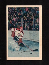 1952-53 CAL GARDNER #30 Parkhurst * Chi. Blackhawks Star Vintage NHL Hockey Card