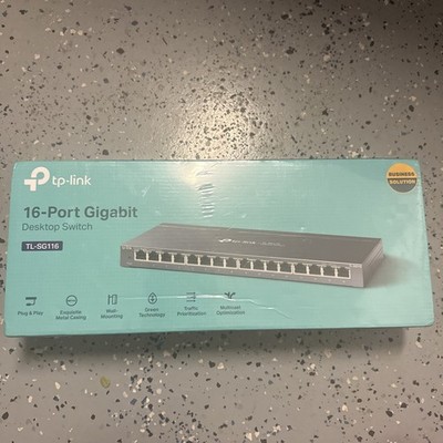 TP-Link 16 Port Gigabit Ethernet Network Switch, (TL-SG116) 