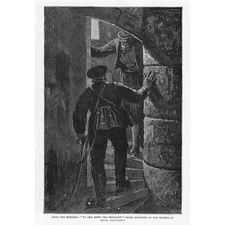 RUSSO TURKISH WAR Russian in the Mosque of Selim Adrianople - Antique Print 1878