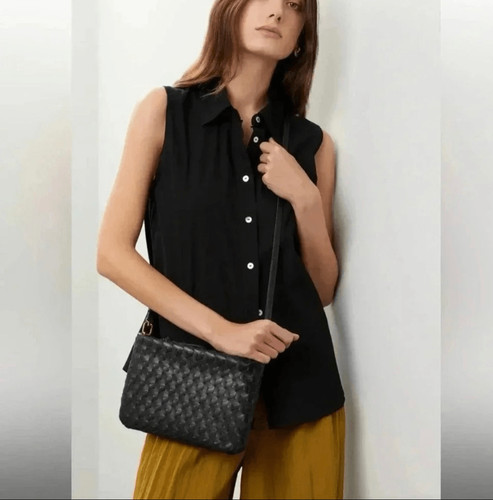 Madewell Signature Woven Crossbody Black