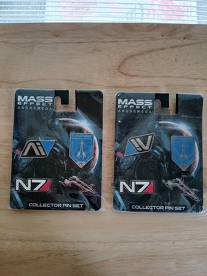 Lot Of 2 Mass Effect 4 Pc Andromedda Collector Series Pin Set