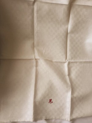 Antikes Küchenhandtuch Geschirrtuch mit Monogramm - Vintage um 1900
