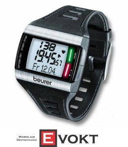 test rate monitor heart Fitness PM62 Rate Heart Monitor Beurer EKG Watch Stainless