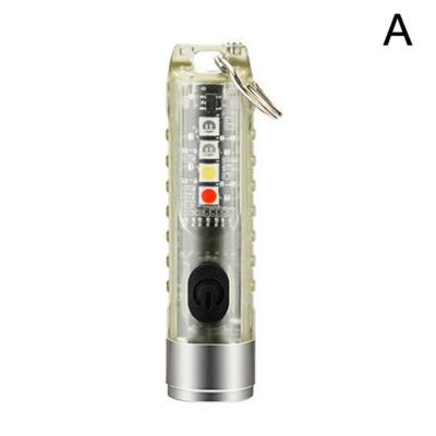 Rechargeable Mini USB Pocket Keychain Flashlight with COB LED Light φе N1I8 X9V9
