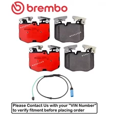 Front Brake Pad OE Brembo Ceramic +Sensor for BMW 740i / 740i xDrive 16-22