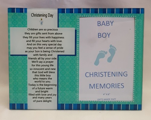 Christening Day Glass Photo Frame - Christening Gift - Picture 2 of 7