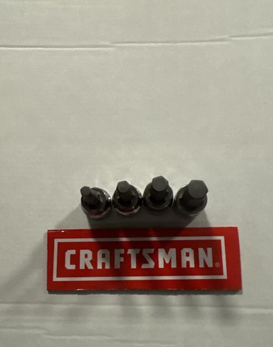 Craftsman Torx/Hex Bit Socket 3/8 Size 3/16” 1/4” 5/16” 3/8" 4pc New - Picture 3 of 5