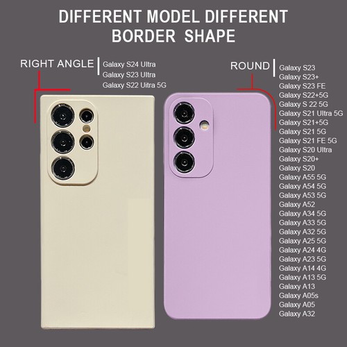 Für Samsung S25 Ultra S24 S23 S22 A16 A15 A56 A55 A35 A54 Pure Colour Hülle Case Cover - Bild 22 von 28