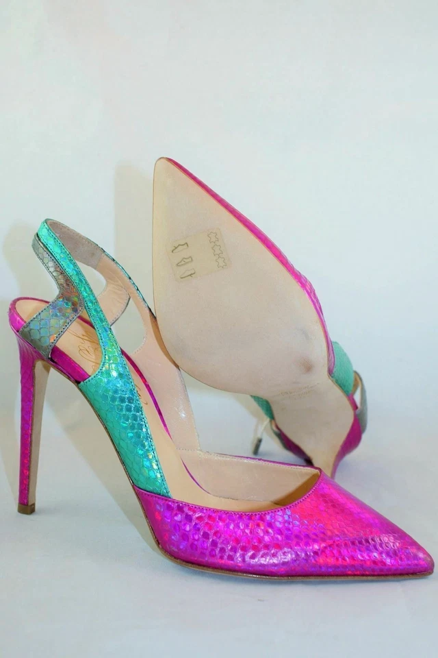 NEW Alejandro Ingelmo Frederica Slingback Pump Heel 1125, Size 38.5 EU/ 8M; $745 - Image 3 of 4