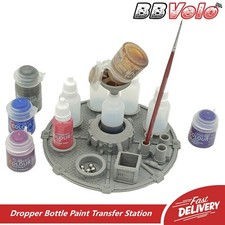 Dropper Bottle Paint Transfer Kit & Holder For Citadel Acrylic Pots 15ml 20ml