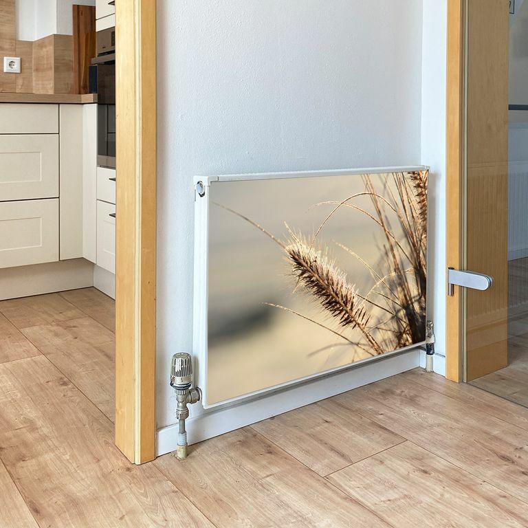 Smagnon Magnet-Heizkörperverkleidung – Motiv Getreide, Höhe 30 Cm, Länge 140 Cm, UV-LED-Druck Made In Germany