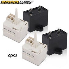Fit for Refrigerator Whirlpool Compressor Start Relay Capacitor 2PCS