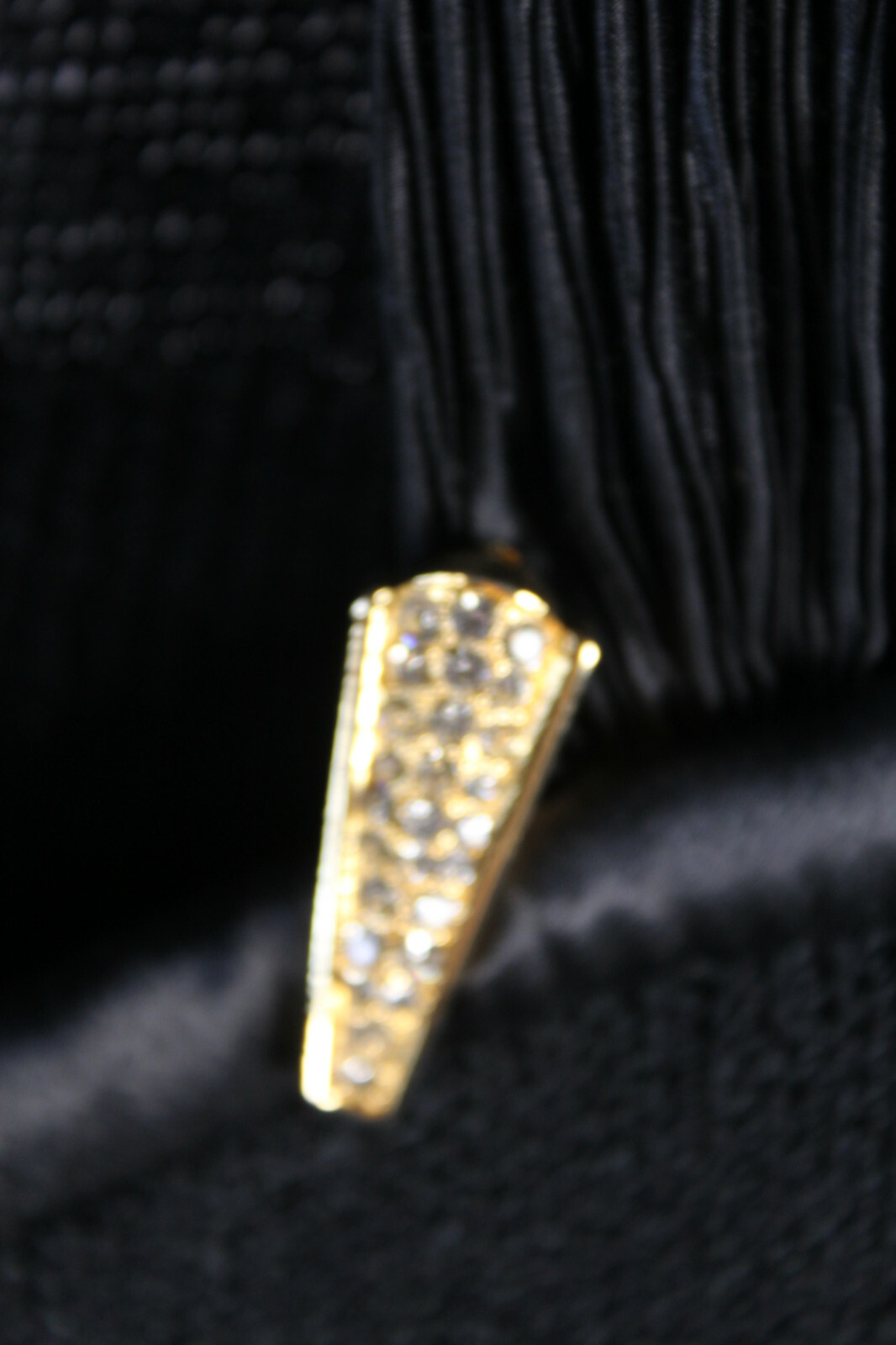 St John Saks Fifth Avenue Size 4 Black Knit Gold Accent Evening Dress