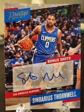 2017 Panini Prestige Bonus Shots Signatures Sindarius Thornwell Rookie Auto RC