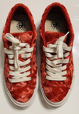Size 10.5 - Converse Golf Le Fleur x One Star Quilted Velvet Cherry