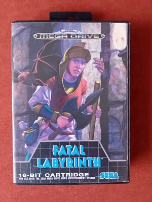 Sega Mega Drive Fatal Labyrinth mit Box ohne Handbuch getestet und funktionsfähig