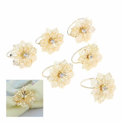 Delicate Napkin Ring Serviette Holder Buckle Party Wedding Banquet Table Decor - Picture 8 of 49
