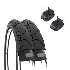 2 COPERTONI 700X45 C + CAMERE AMERICA PNEUMATICI DEMI SLICK GRAVEL BIKE ADULTO