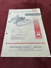 Prospekt  Original Amazone ZA Zentrifugalstreuer  Schlepper Brochure